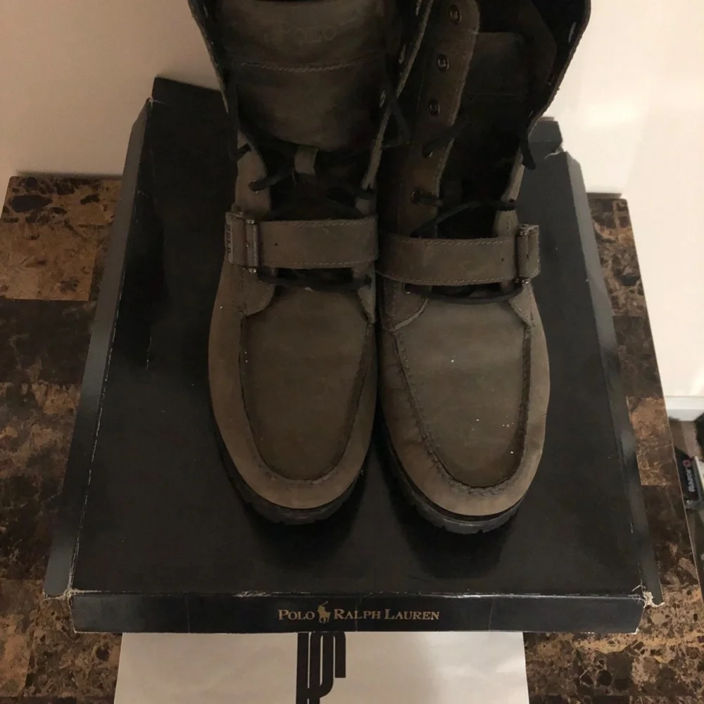 Ronnie Fieg x Polo Ralph Lauren Grey Ranger “Cookie” Boots - Picture 4 of 13